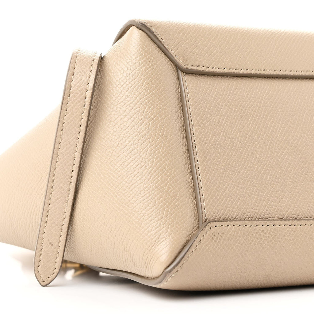 Grained Calfskin Nano Belt Bag Light Taupe