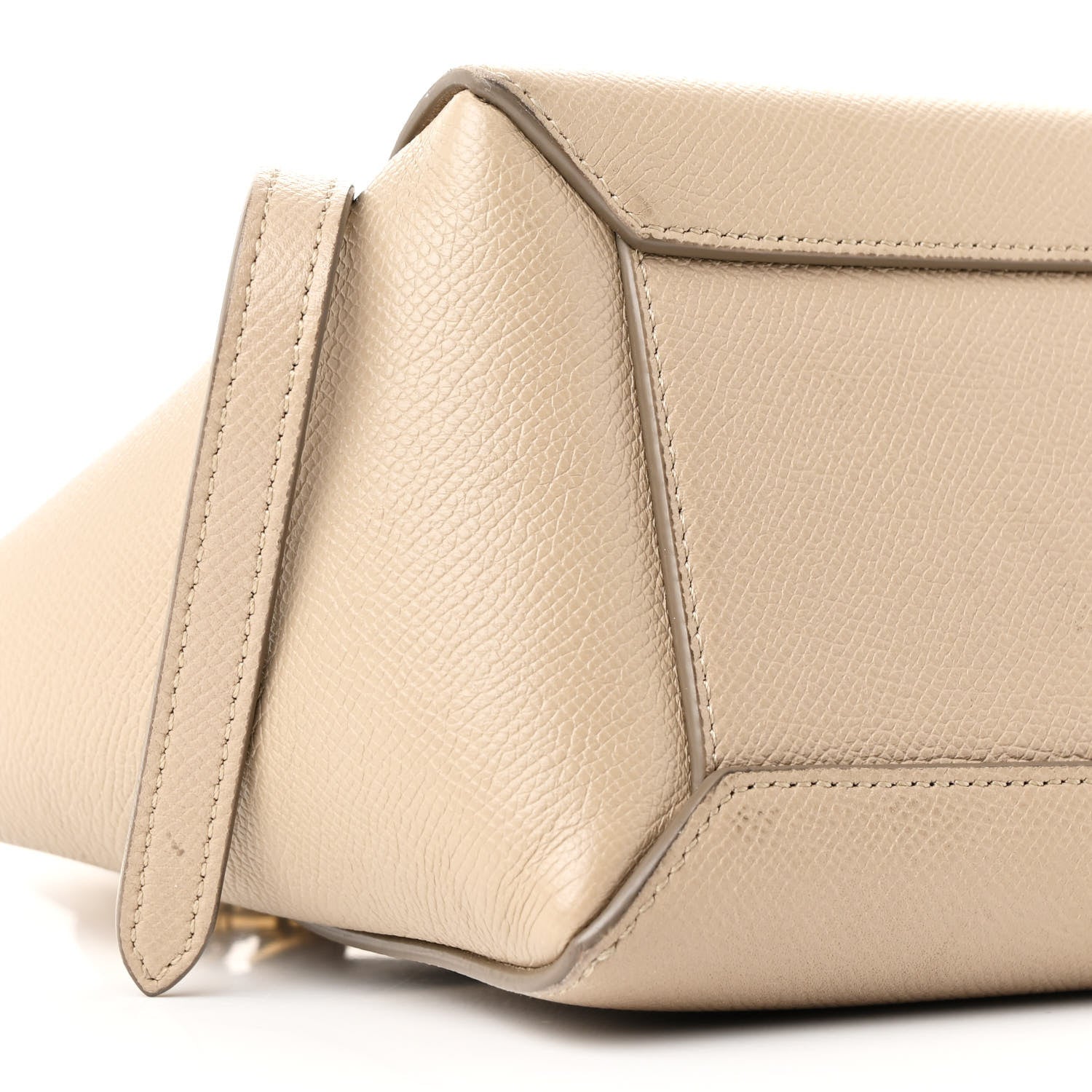 Grained Calfskin Nano Belt Bag Light Taupe