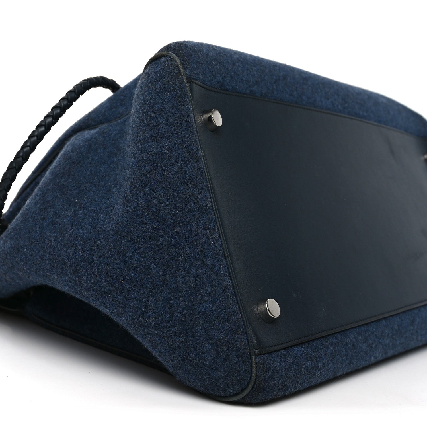 Felt Calfskin Oversized Iris Weekend Bag Midnight