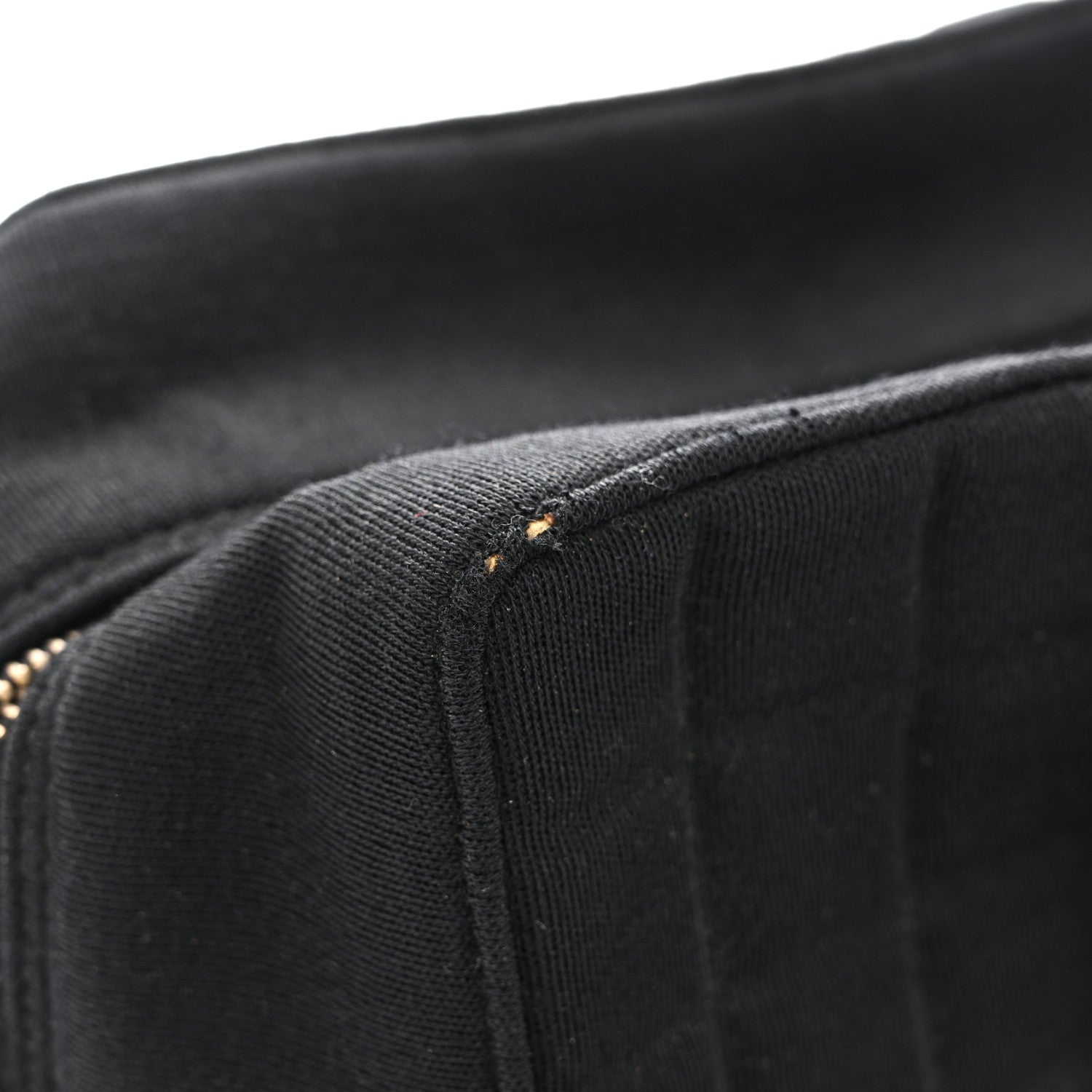 Jersey Square Quilted Bowler Black