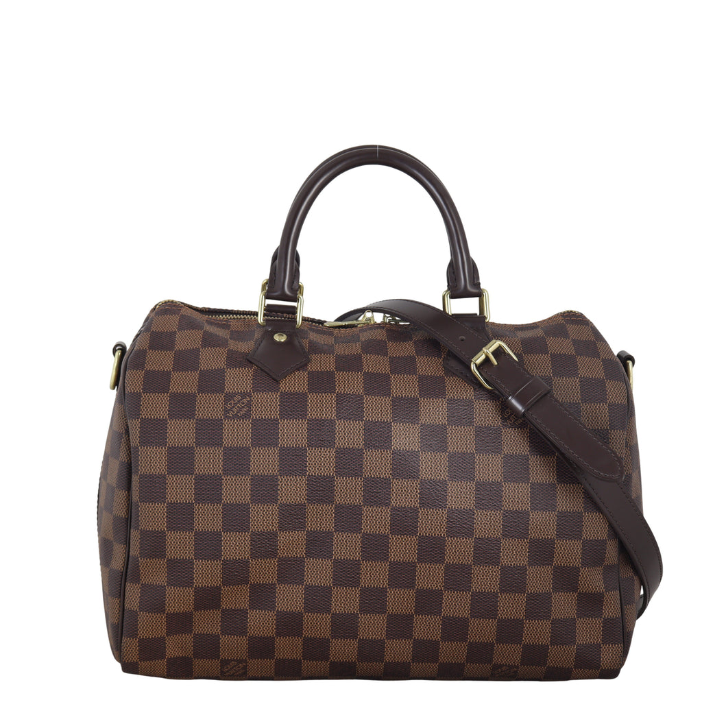 Louis Vuitton Speedy 30 Bandouliere Damier Ebene