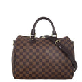 Louis Vuitton Speedy 30 Bandouliere Damier Ebene