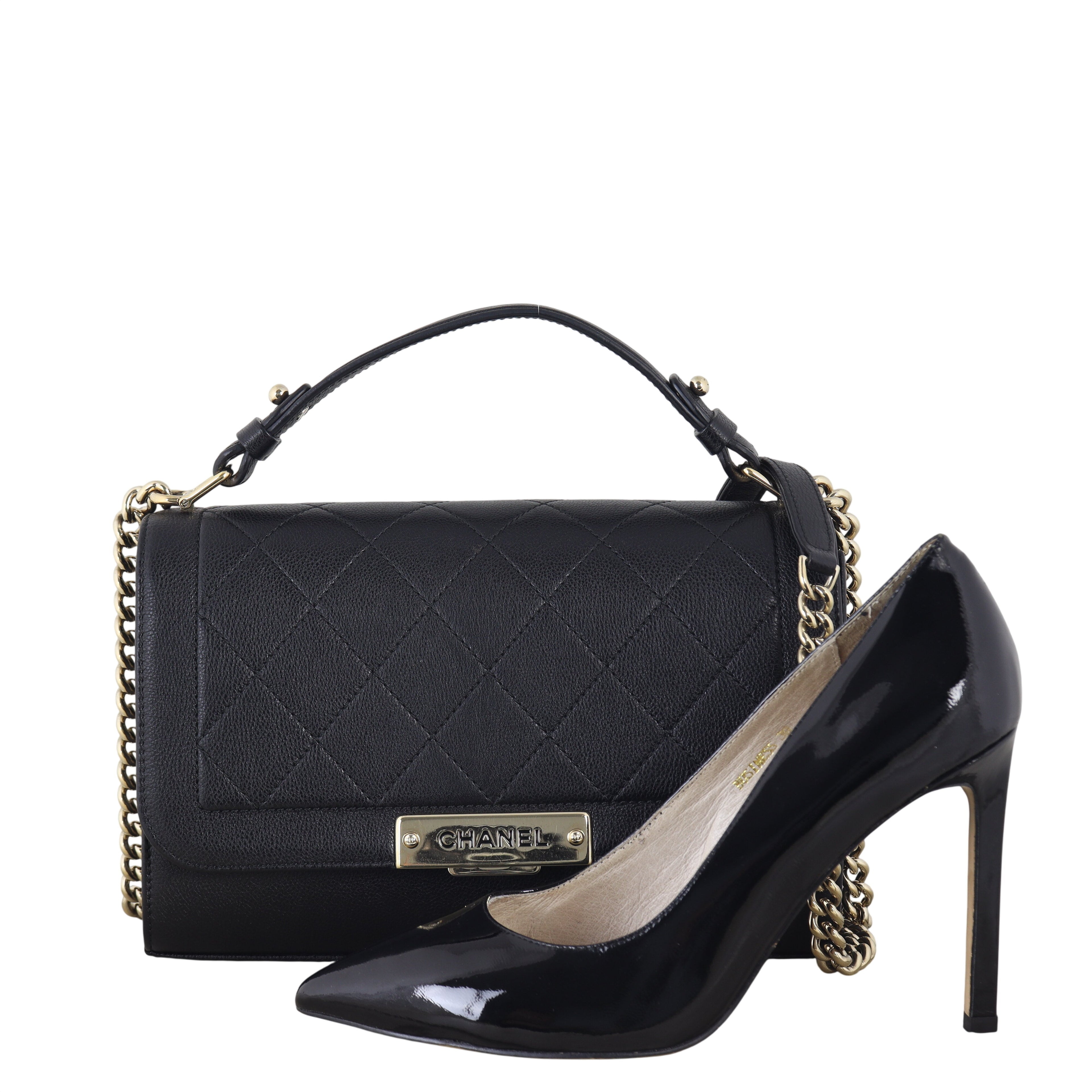 Chanel Label Click Flap Bag