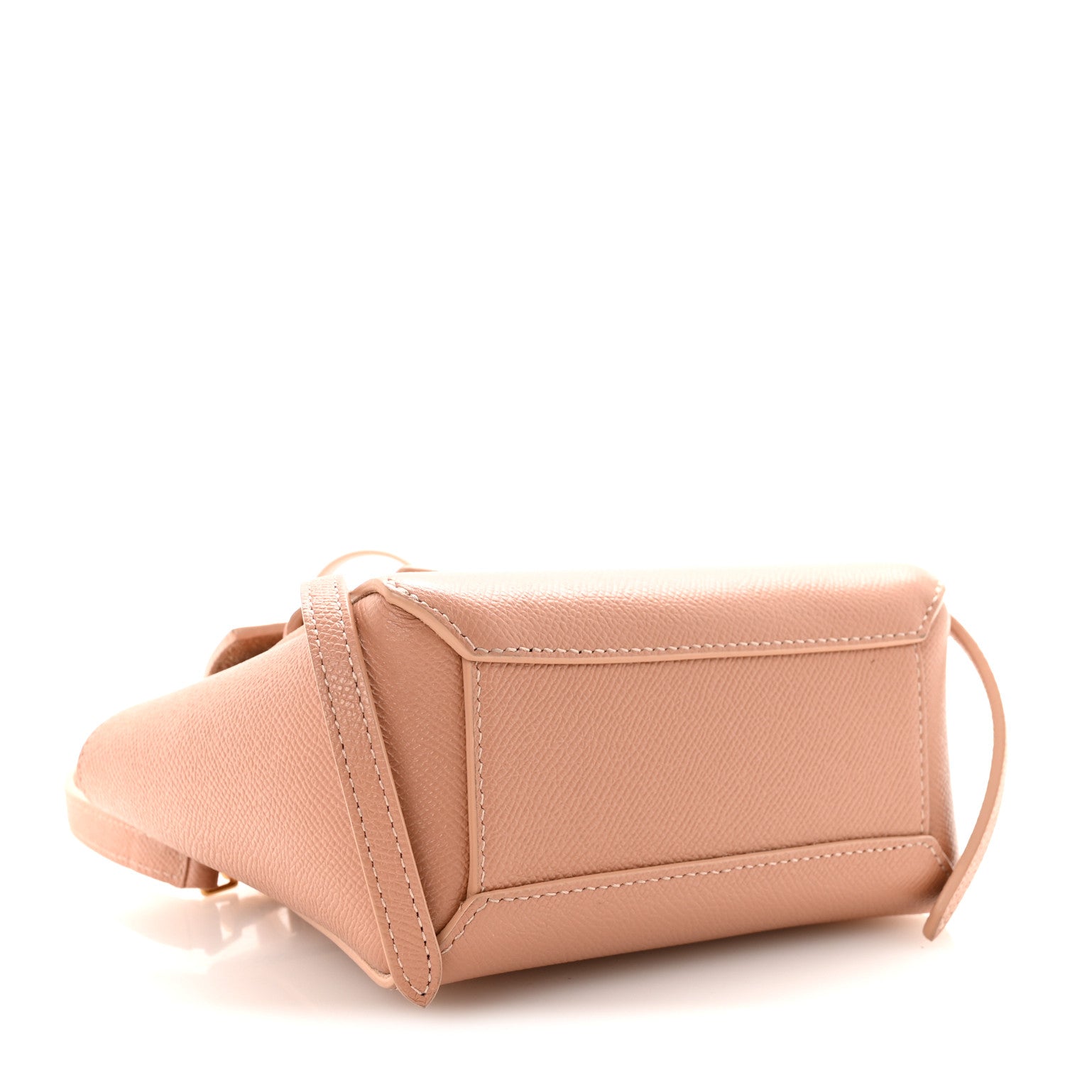Grained Calfskin Micro Belt Bag Vintage Pink