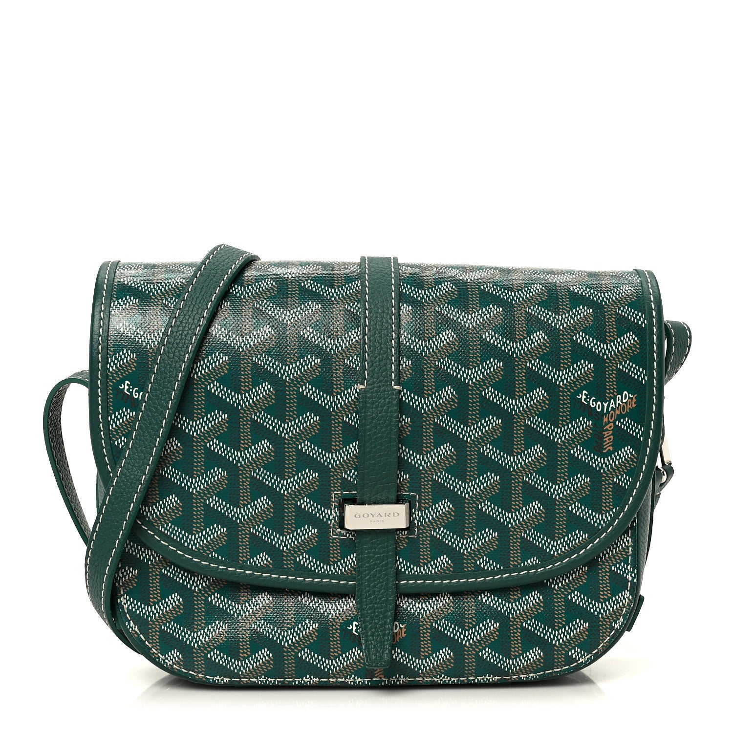 Goyardine Belvedere II PM Messenger Bag Green