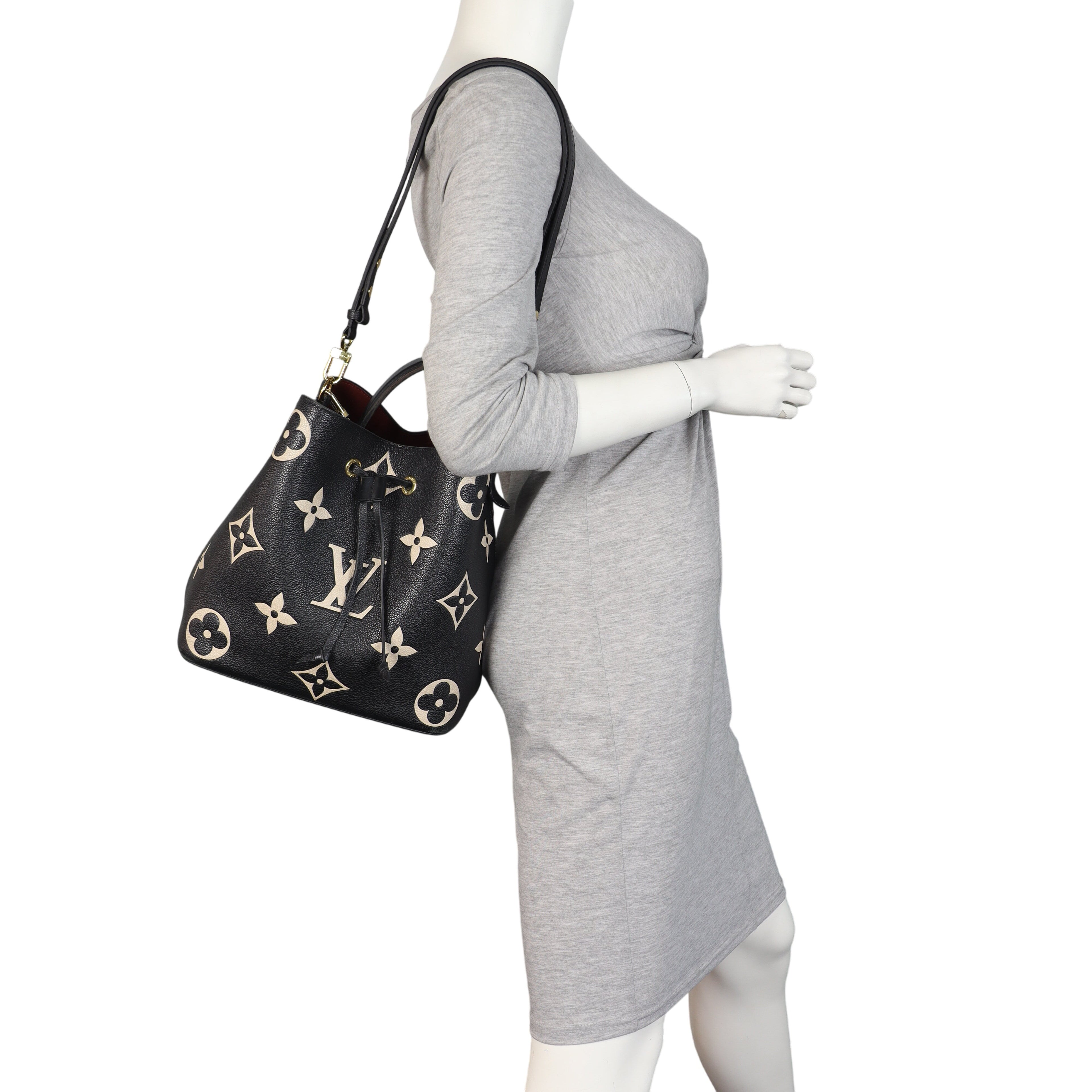 Louis Vuitton NeoNoe MM Monogram Empreinte Giant Bicolour