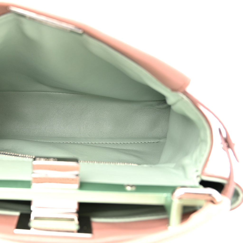 Nappa Colorblock Mini Peekaboo Iconic Satchel English Rose Plaster Oxigen