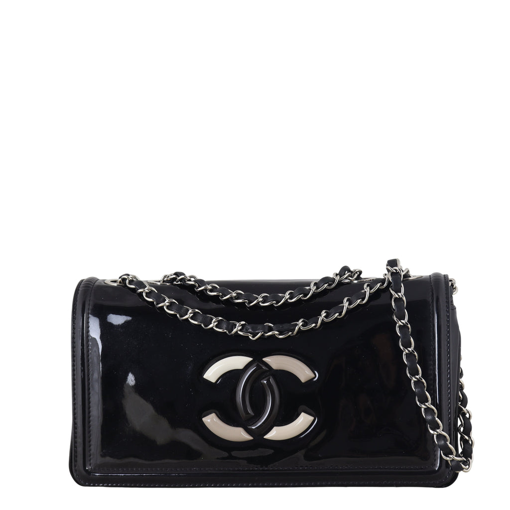 Chanel CC Vinyl Lipstick Ligne Flap Bag
