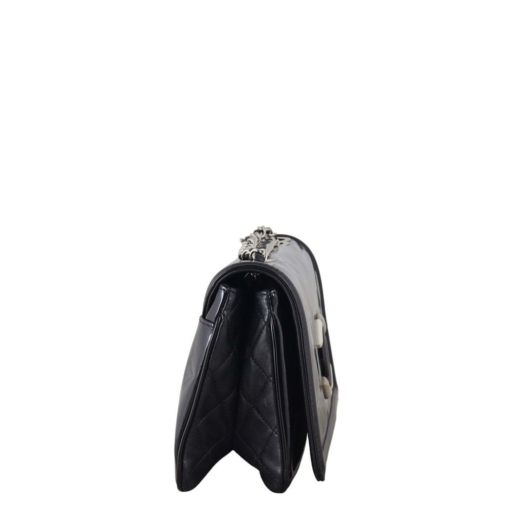 Chanel CC Vinyl Lipstick Ligne Flap Bag