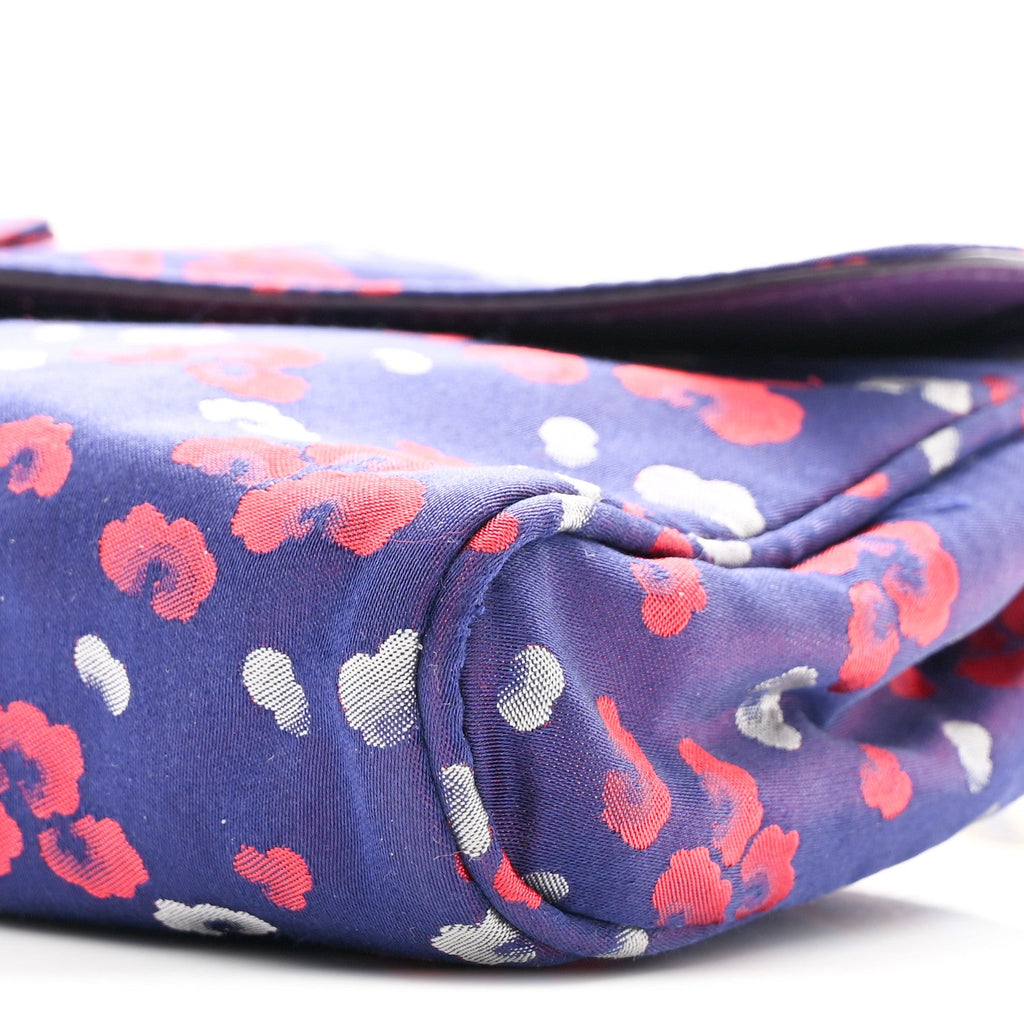 Tessuto Nylon Lurex Embroidered Flap Viola