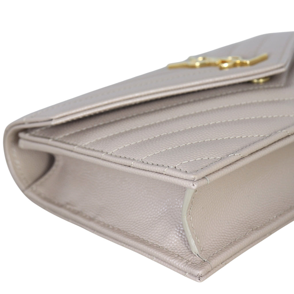 Saint Laurent Cassandre Envelope Chain Wallet