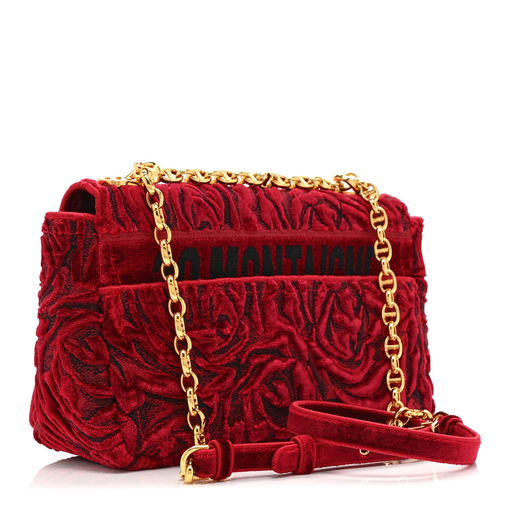 Velvet Rose Medium Caro Bag Rouge