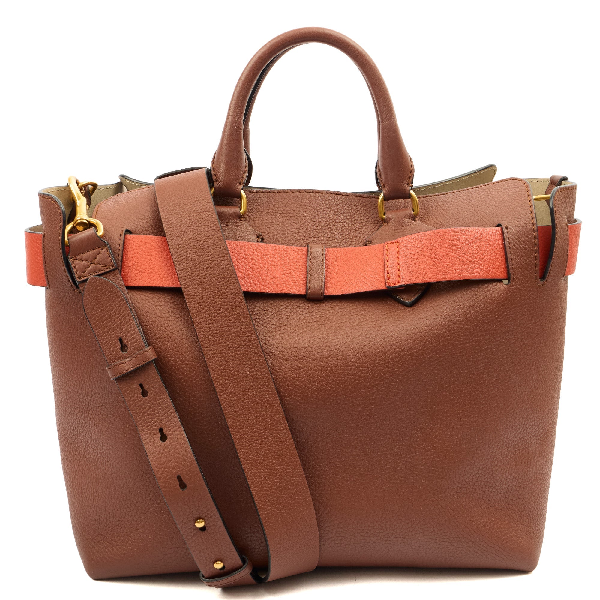 Burberry Tote Belt Bag - Medium in Brown, Leather