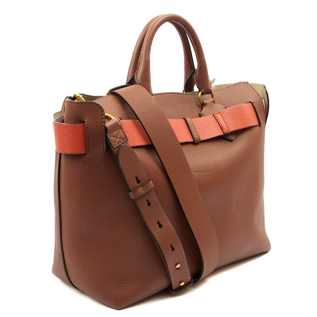 Burberry Tote Belt Bag - Medium in Brown, Leather