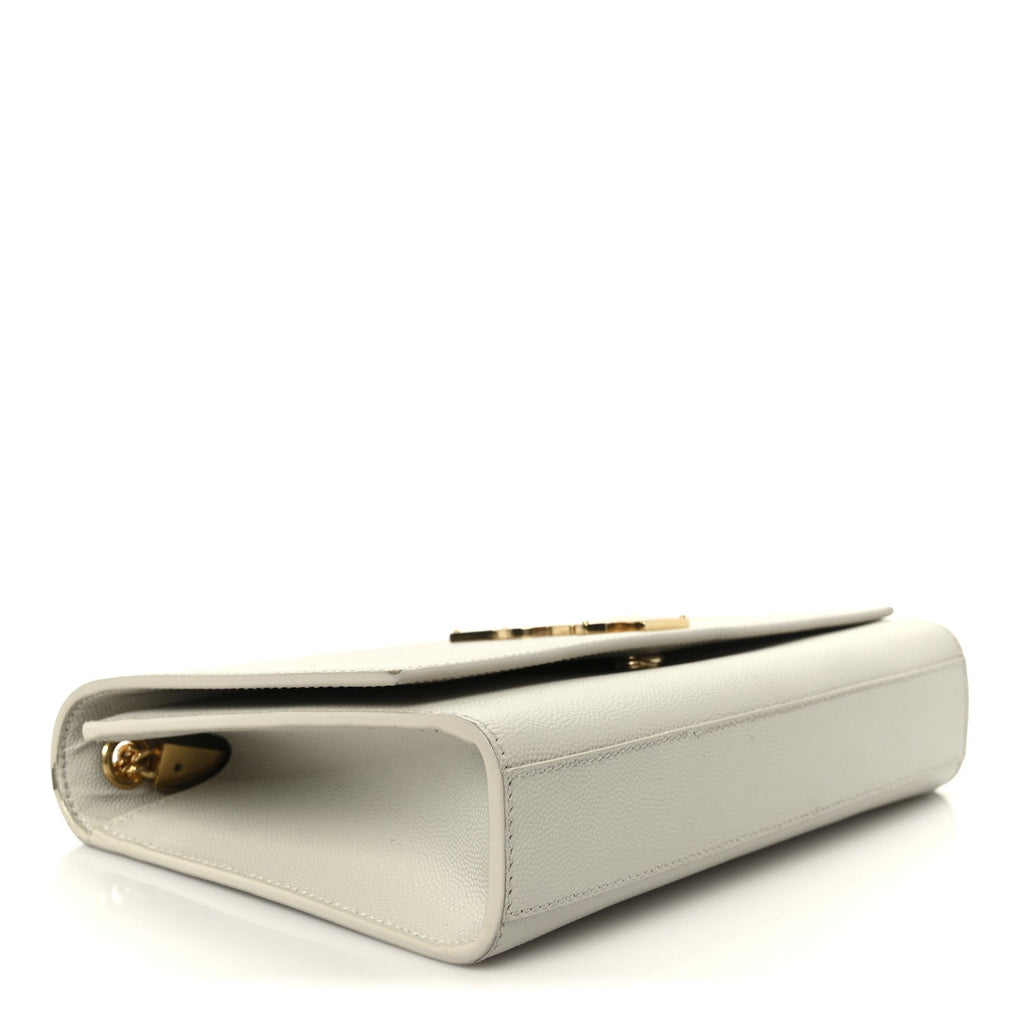 Grain De Poudre Medium Classic Monogram Kate Satchel Crema Soft