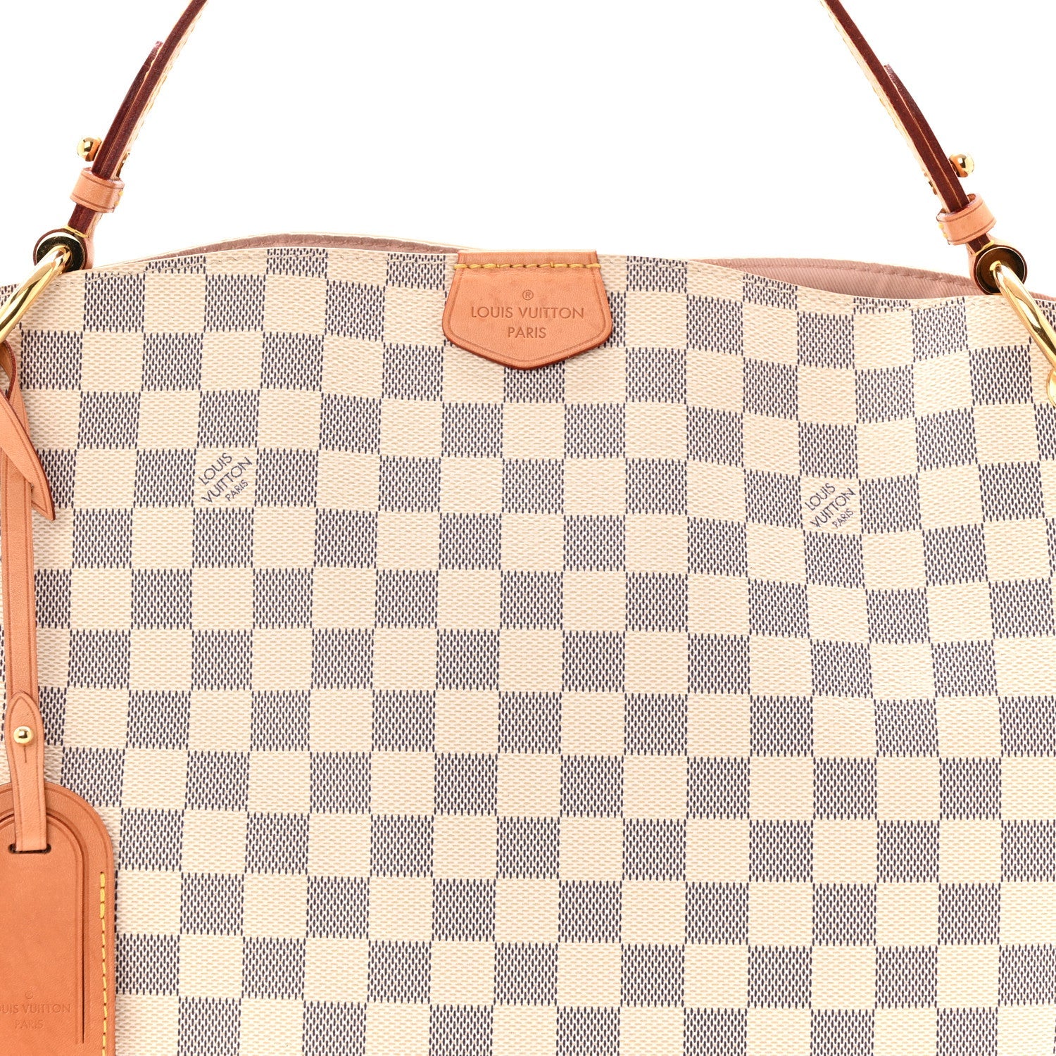 Damier Azur Graceful PM Rose Ballerine