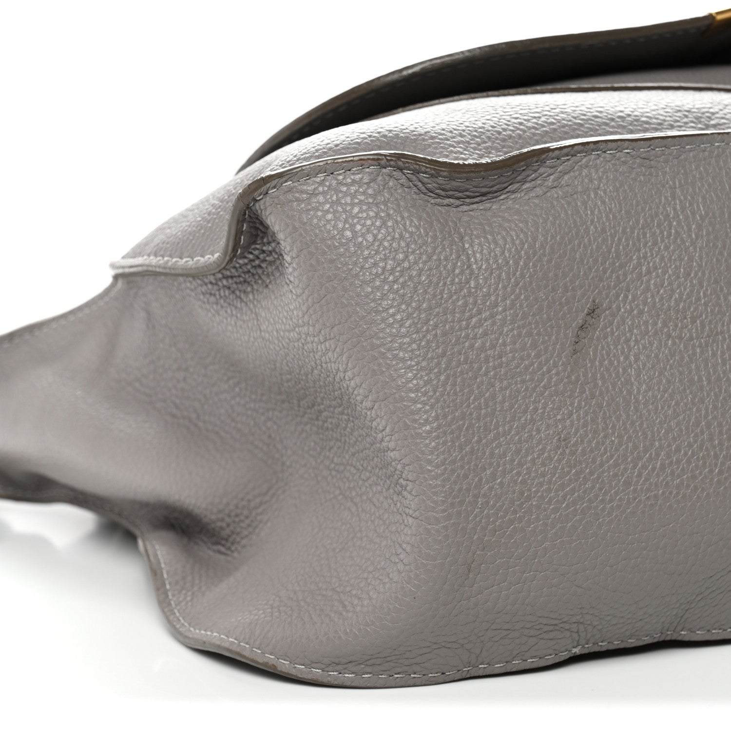 Calfskin Large Marcie Satchel Cashmere Grey