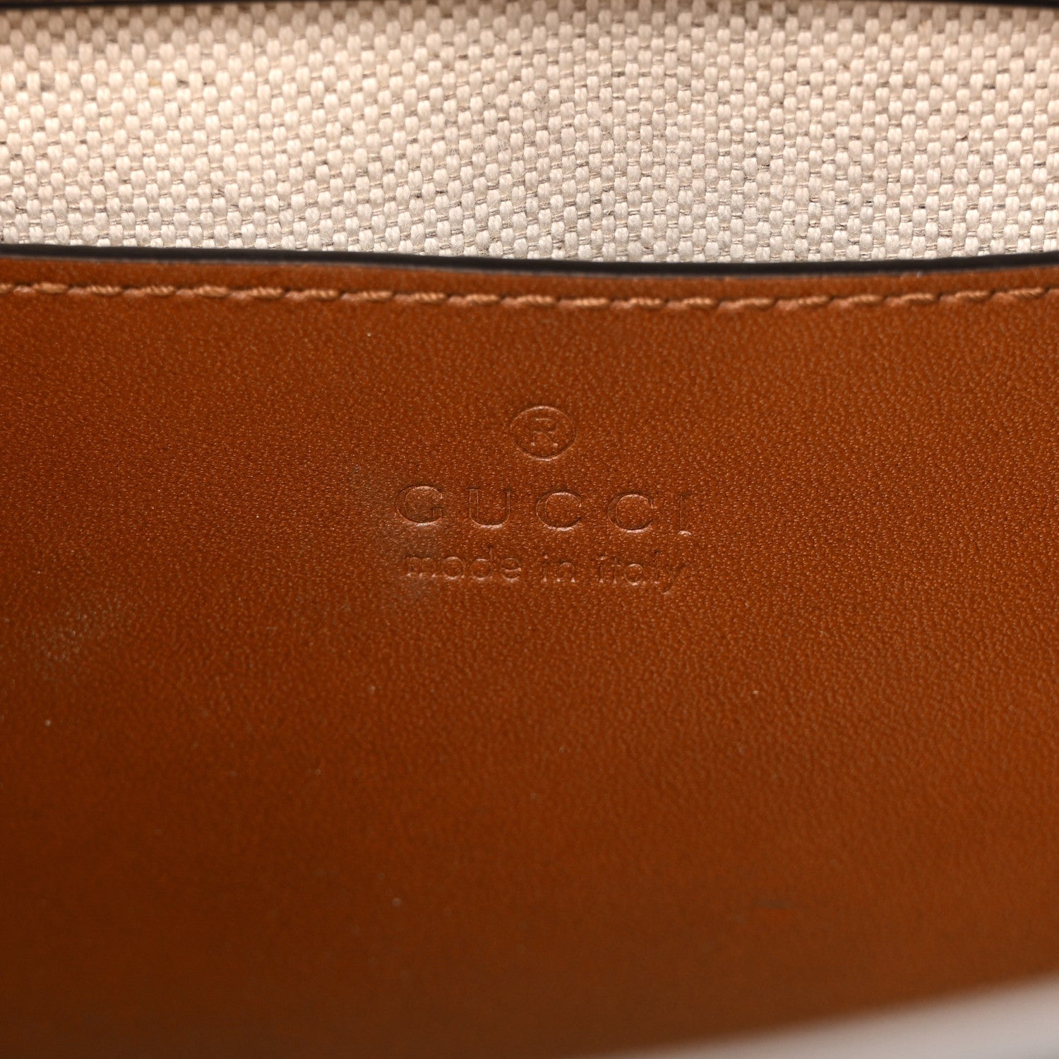 New Canvas Charisma Calfskin Crystal GG Monogram Mini Diana Tote Bag Camel Ebony