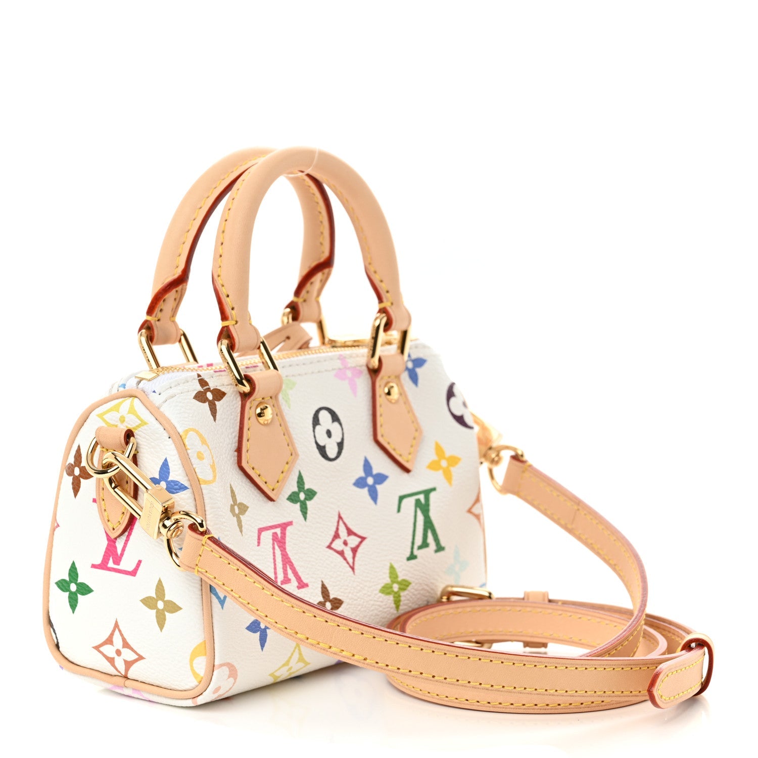 LV X TM Monogram Multicolor Nano Speedy White