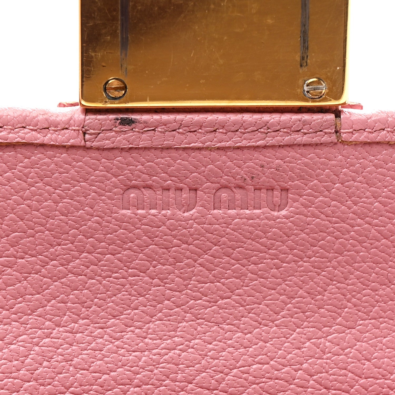Goatskin Madras Bicolor Wallet On Chain Rosa Gemma