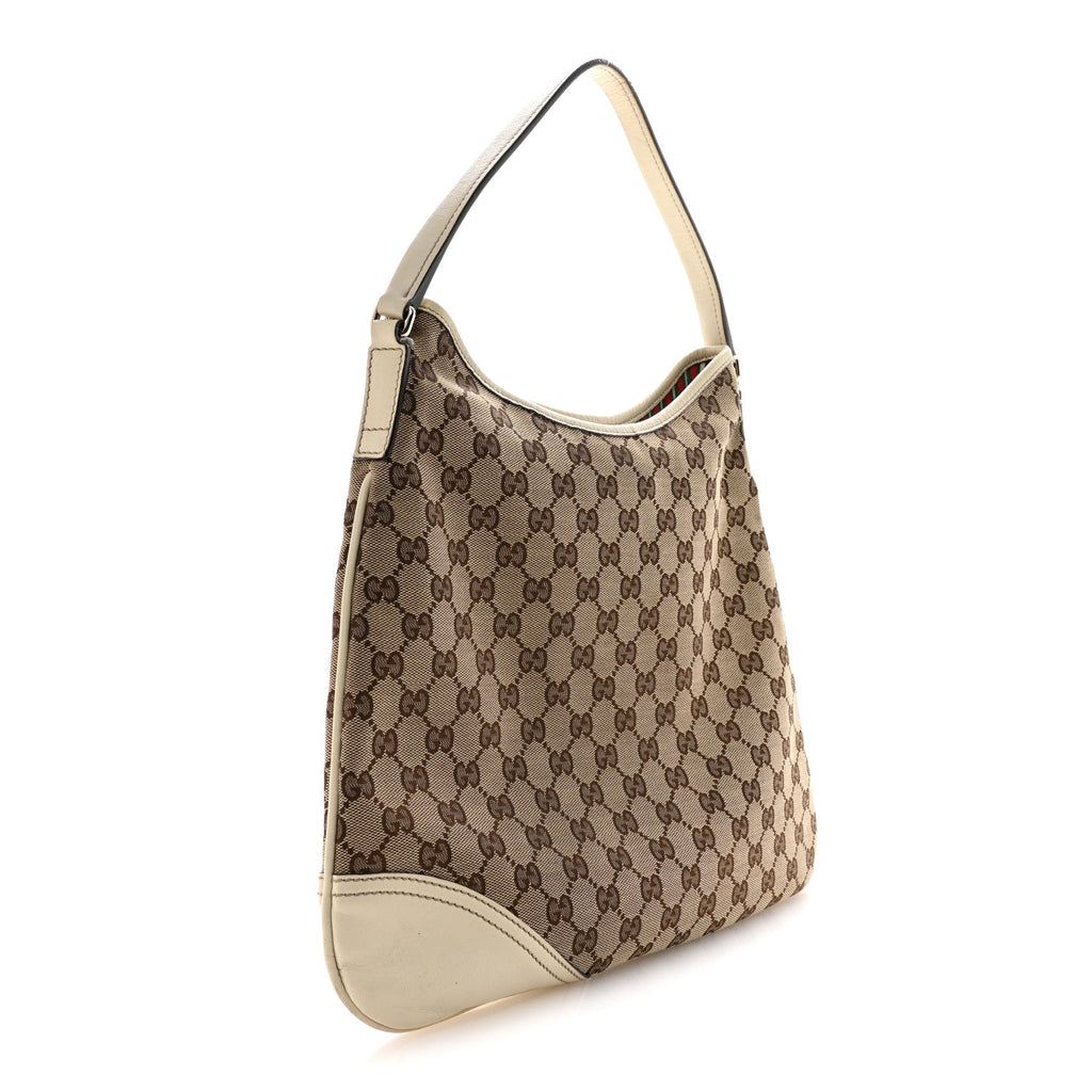 Monogram Medium New Britt Hobo Off White
