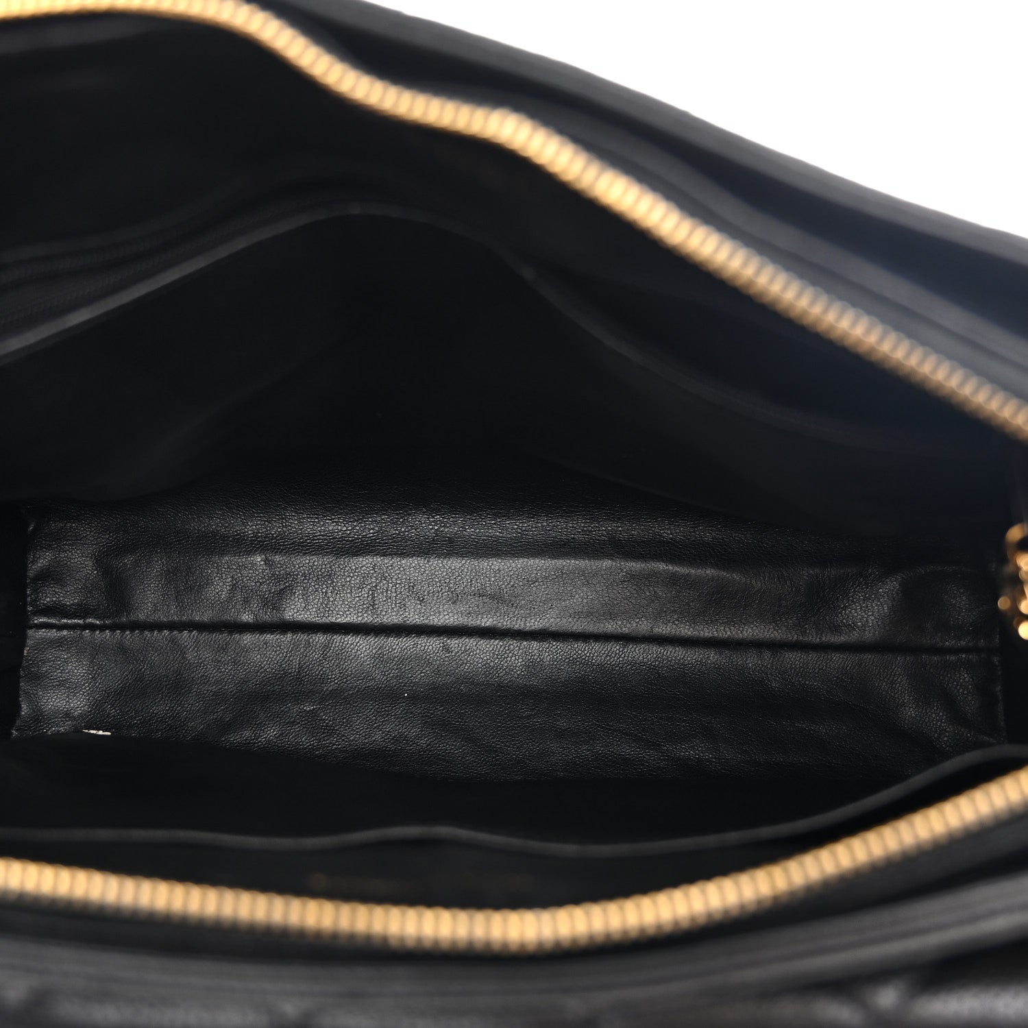 Caviar Quilted Flap Shoulder Bag Black