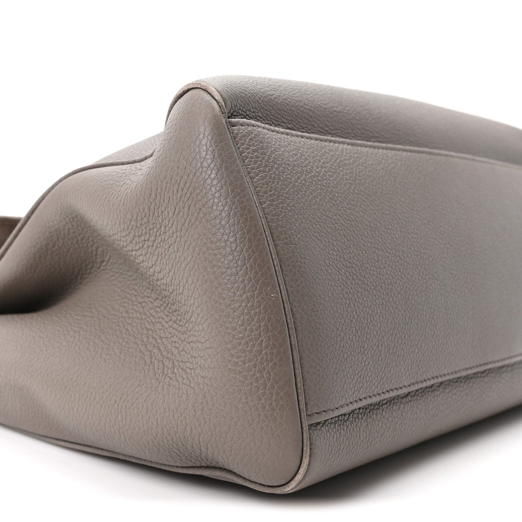Supple Grained Calfskin Medium Soft 16 Bag Pebble