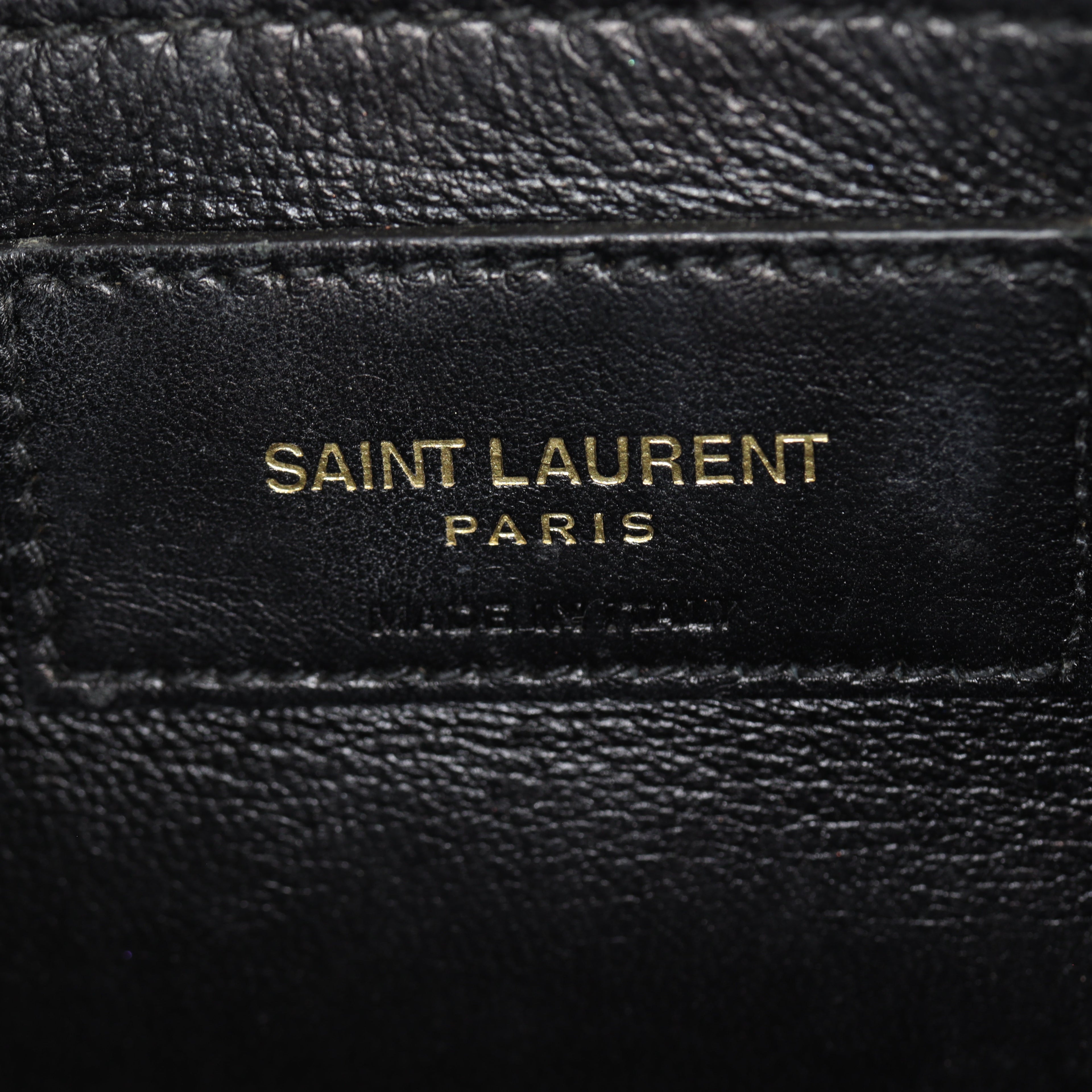 Saint Laurent Kate Tassel Chain Bag Small Croc-Embossed