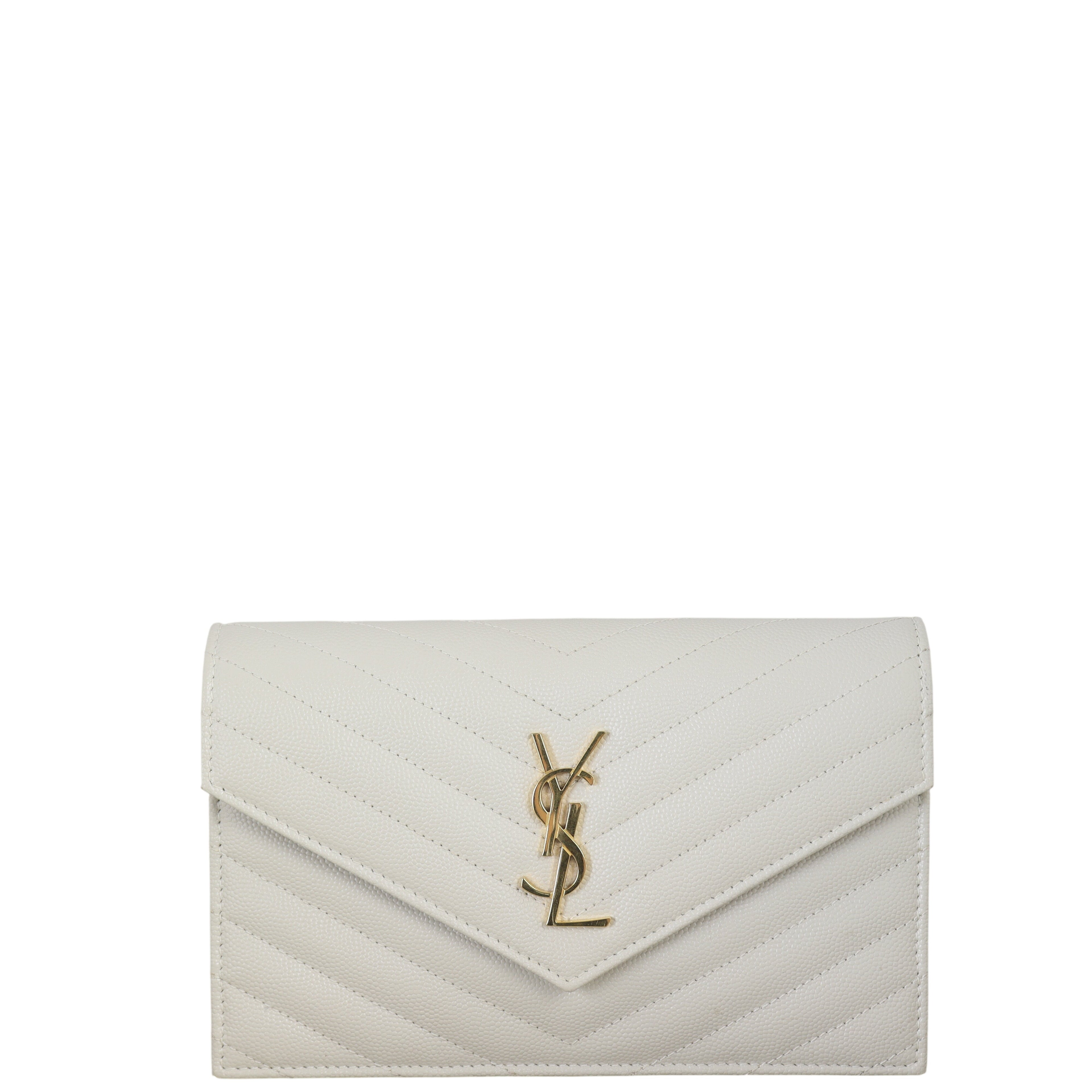 Saint Laurent Cassandre Envelope Chain Wallet