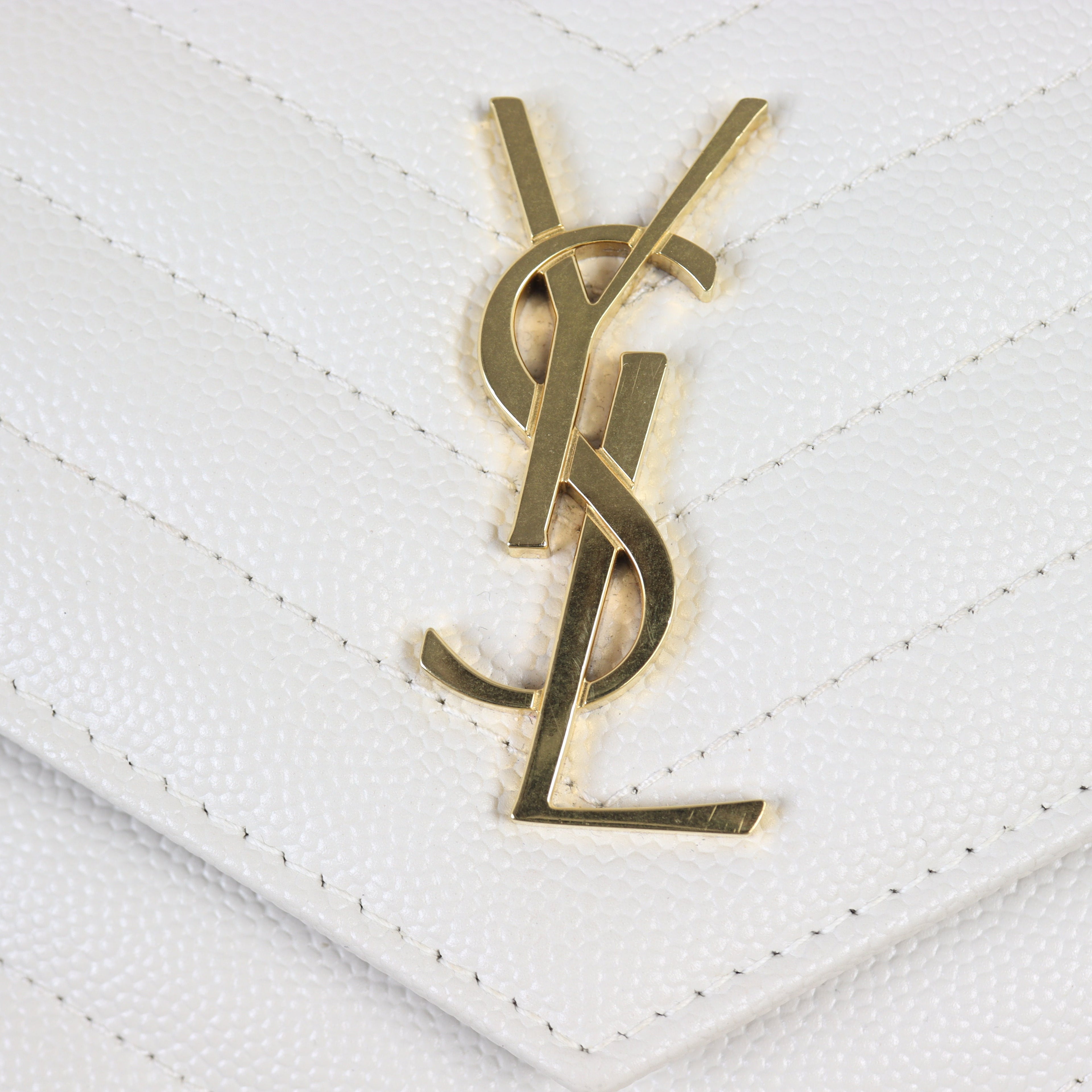 Saint Laurent Cassandre Envelope Chain Wallet