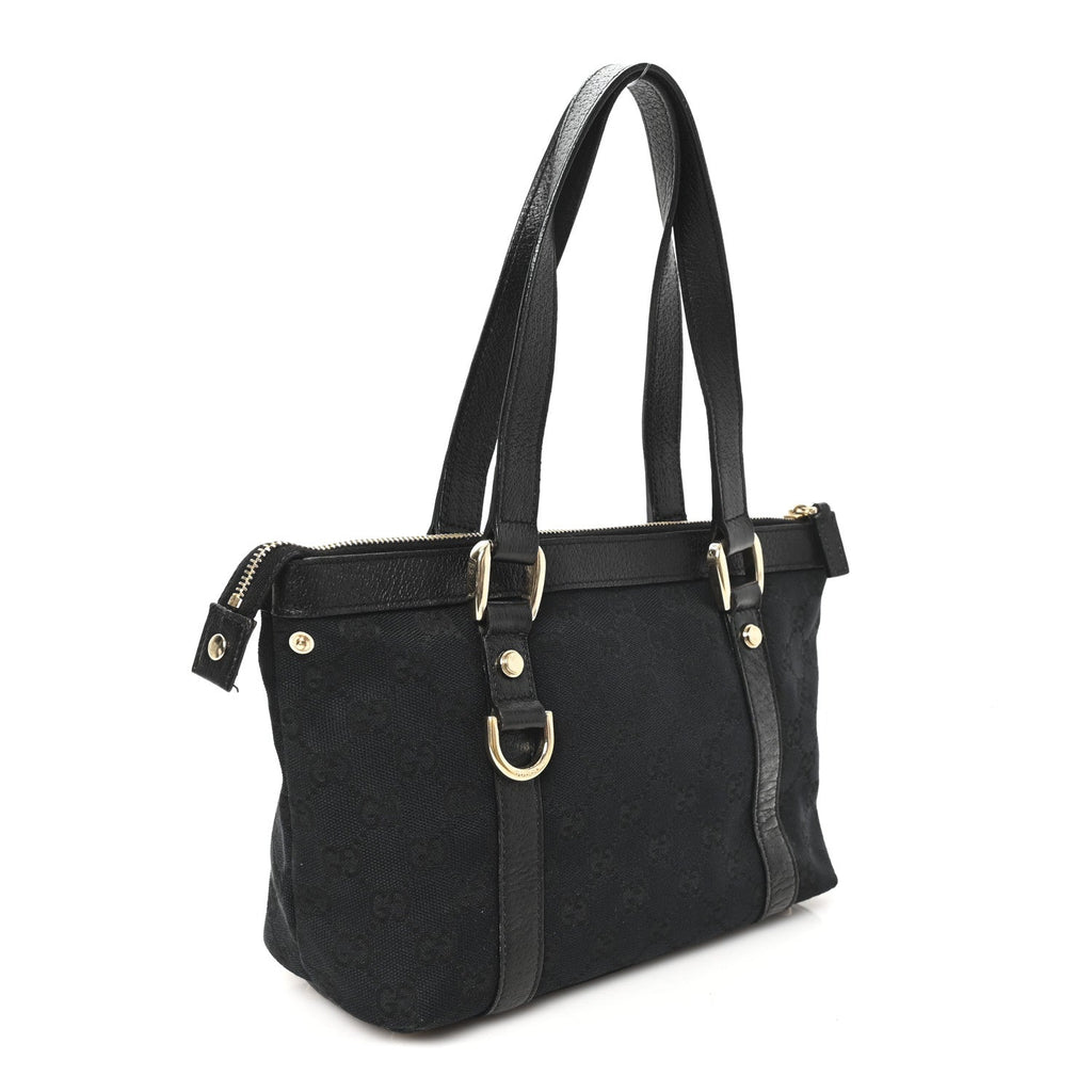 Monogram Small Abbey Tote Black