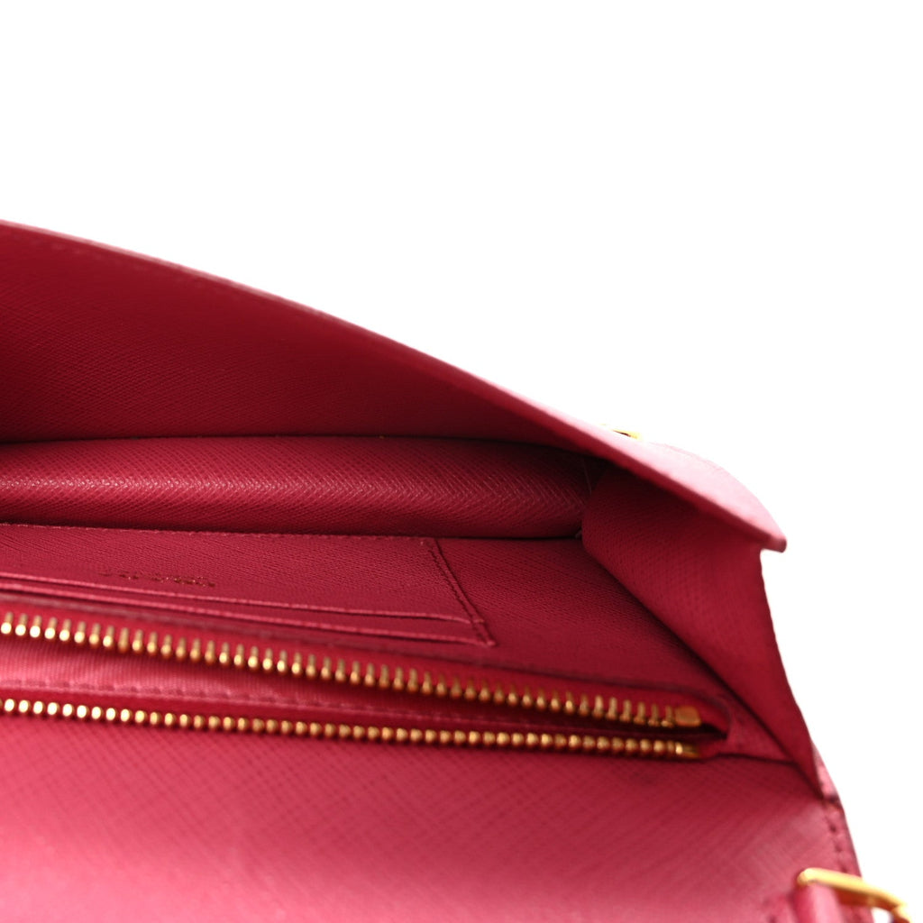 Saffiano Metal Mini Crossbody Bag Peonia