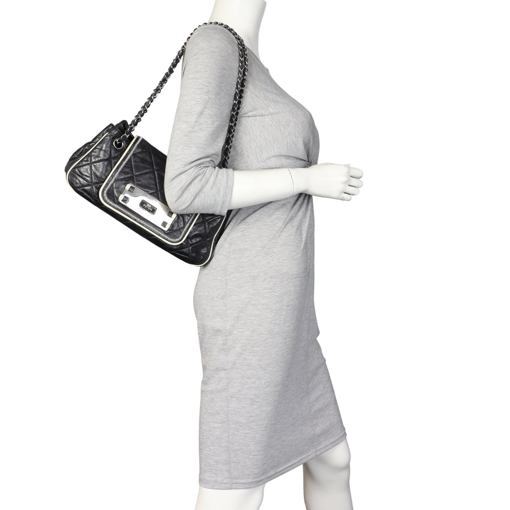 Chanel East West Accordion Flap Bag