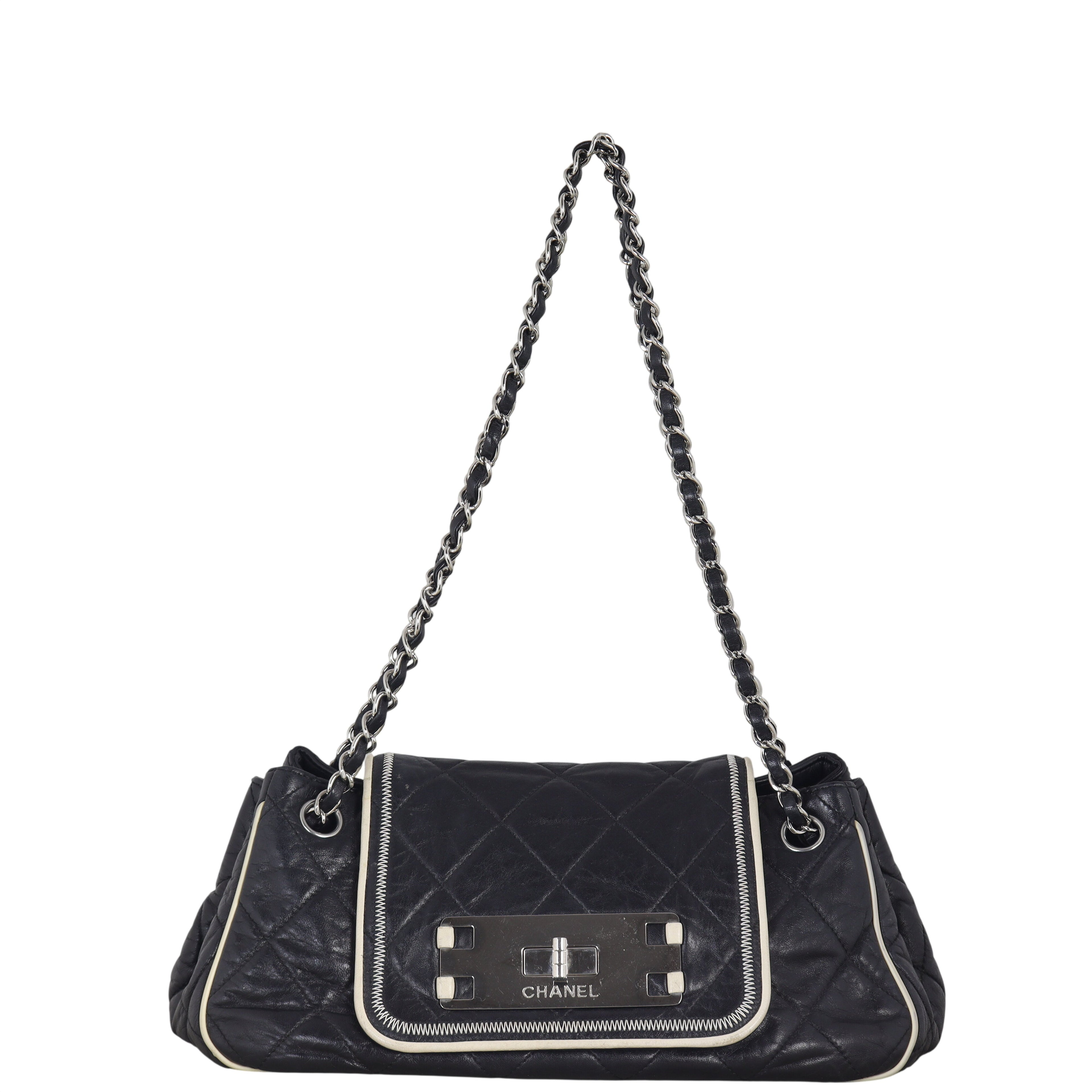 Chanel East West Accordion Flap Bag
