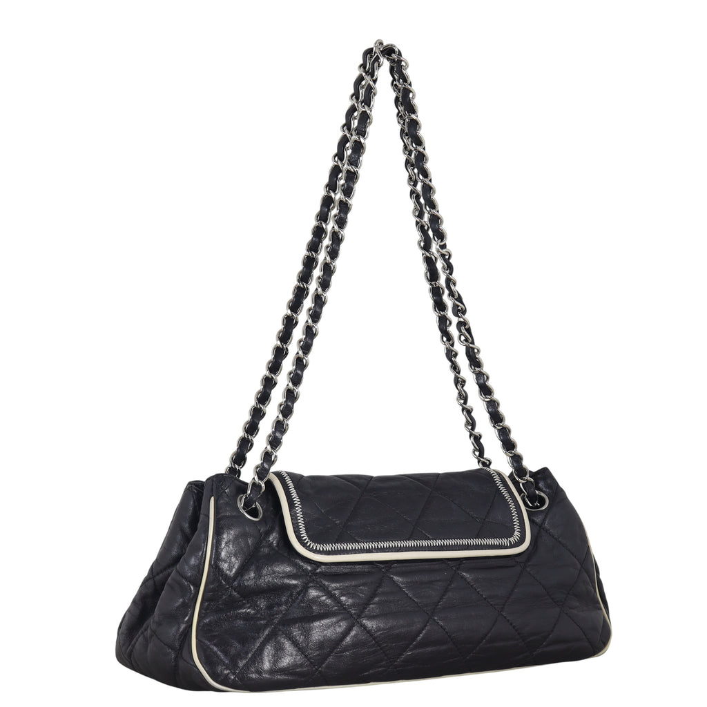 Chanel East West Accordion Flap Bag