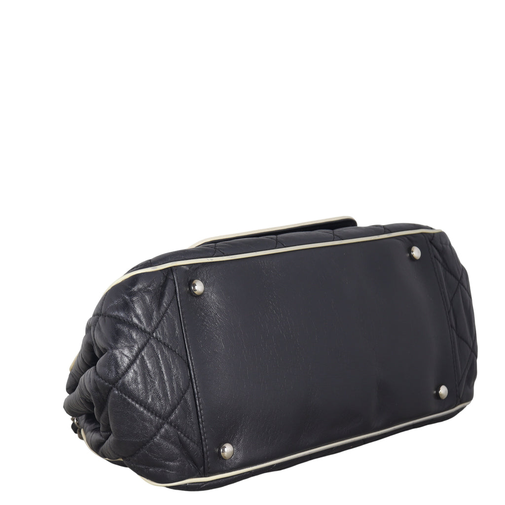 Chanel East West Accordion Flap Bag