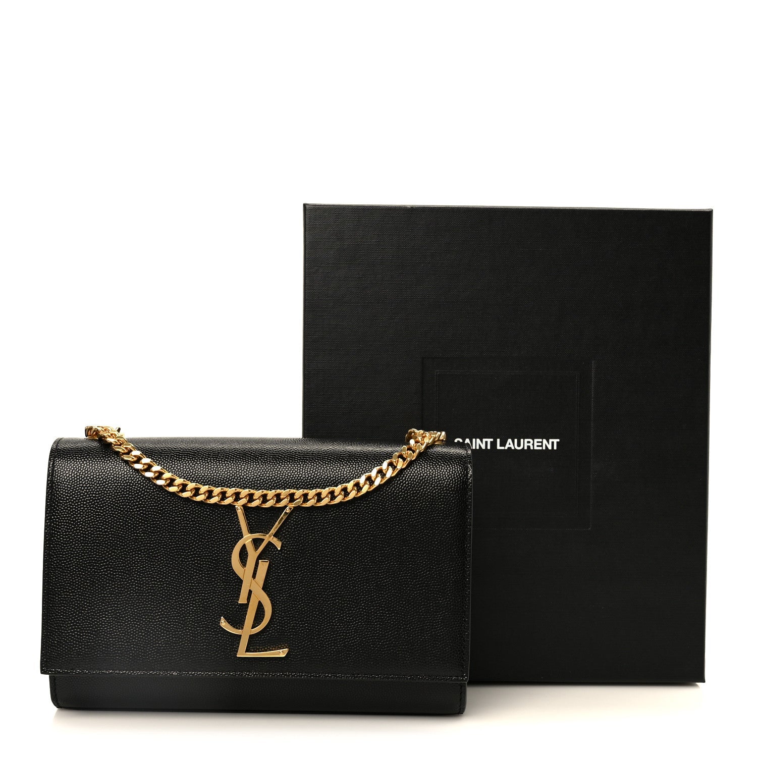 Grain De Poudre Small Monogram Kate Satchel Black