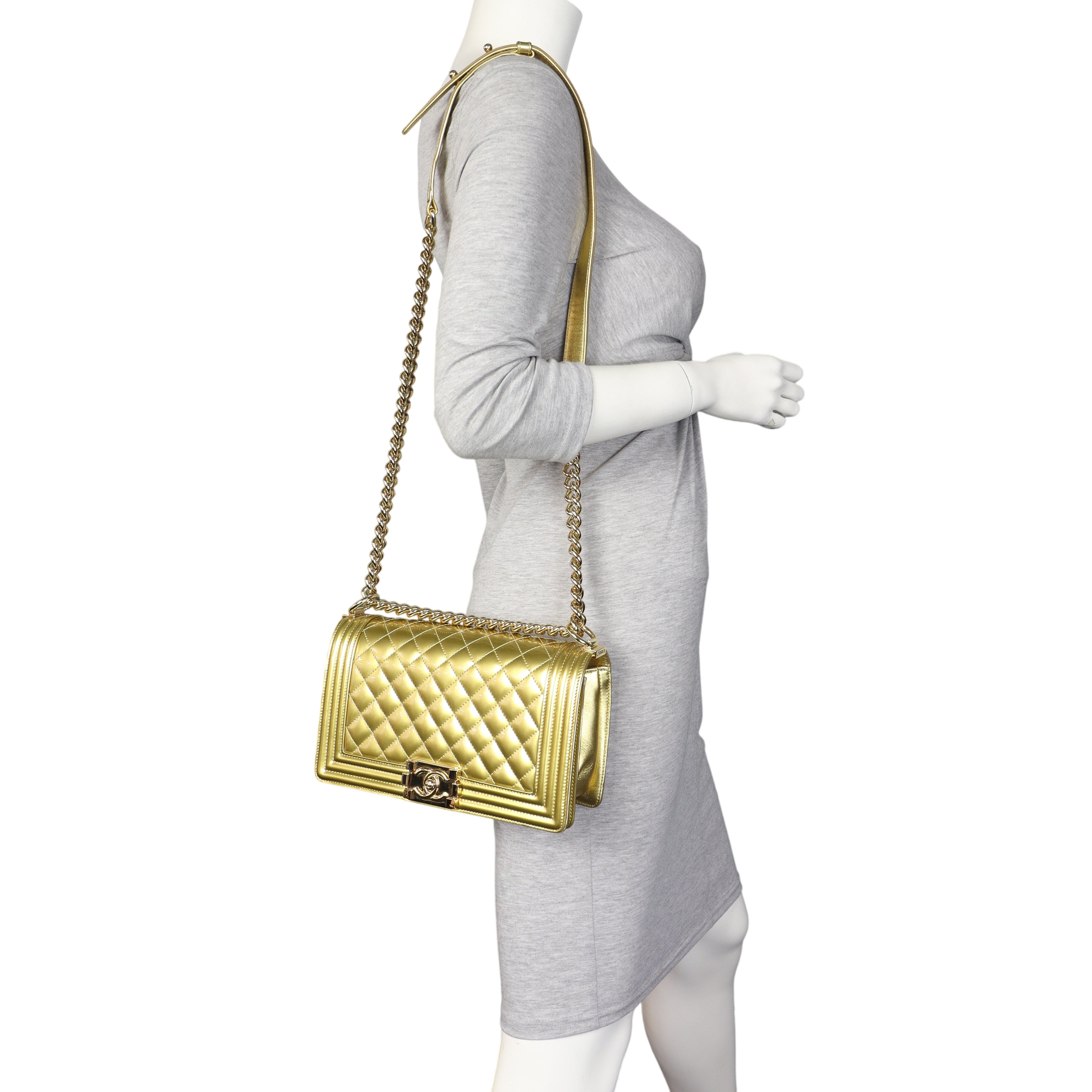 Chanel Boy Old Medium Patent