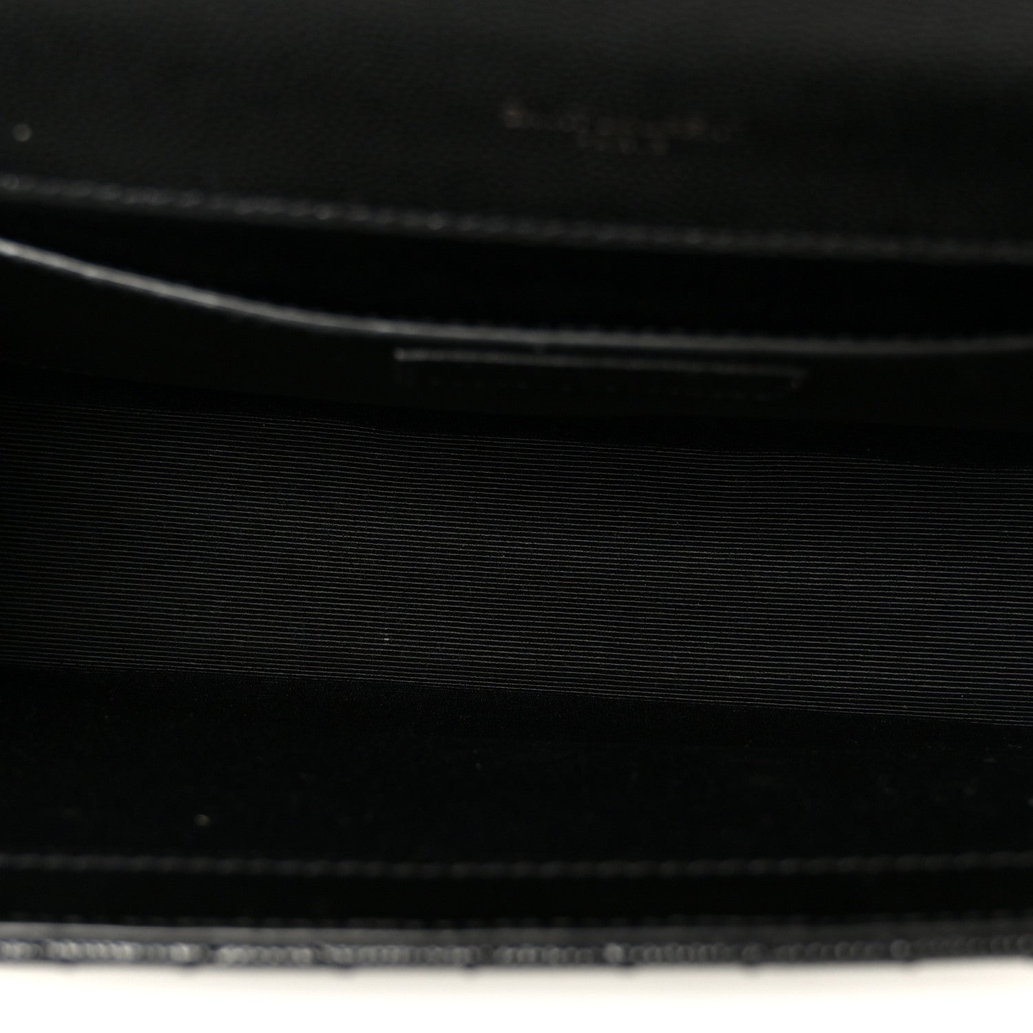 Grain De Poudre Textured Mixed Matelasse Triquilt Medium Monogram Monochrome Satchel Black