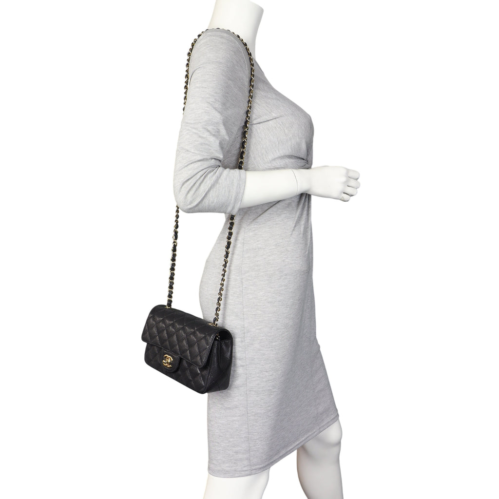 Chanel Classic Flap Mini Rectangular Bag Pixel