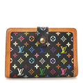 Monogram Multicolor French Purse Wallet Black