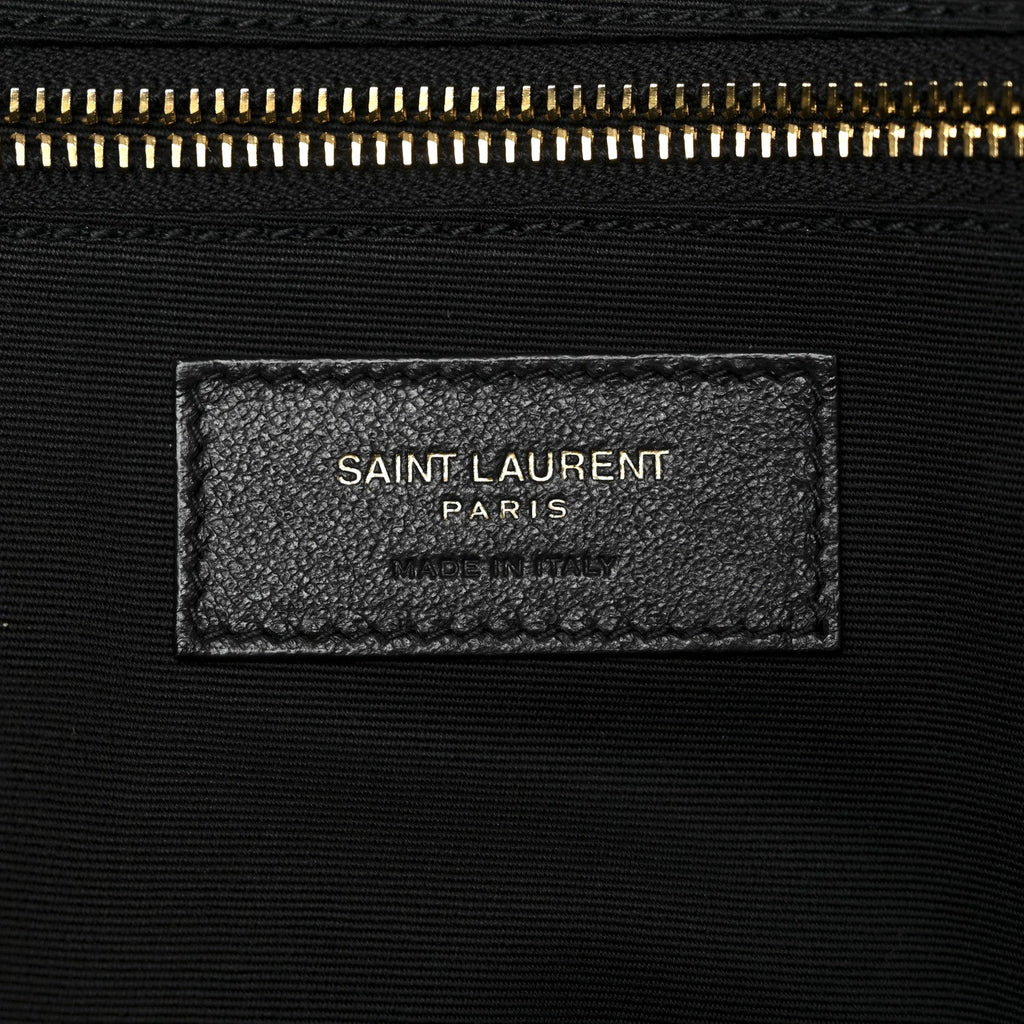 Lambskin Quilted Maxi Icare Shopping Tote Black