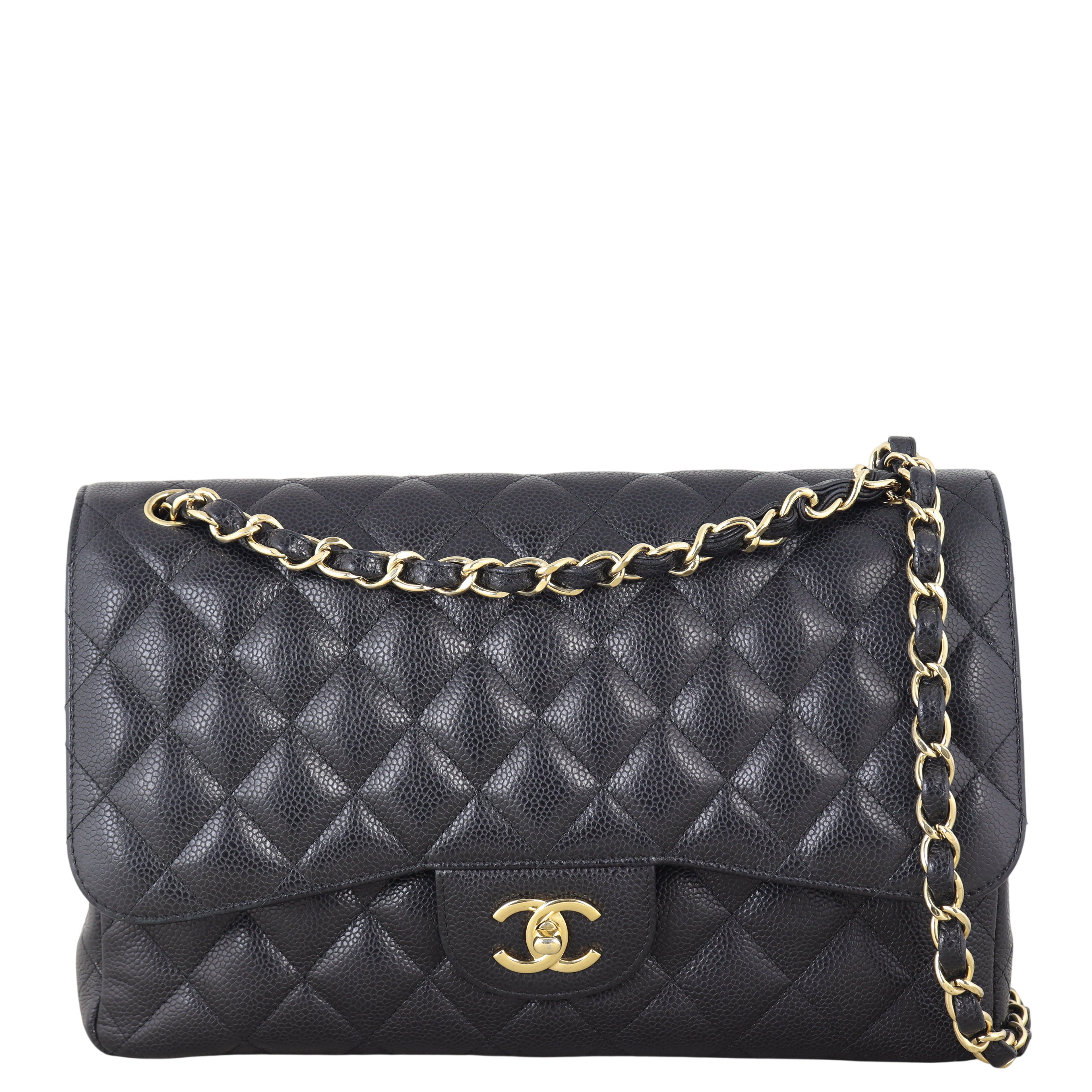 Chanel Classic Double Flap Jumbo Caviar