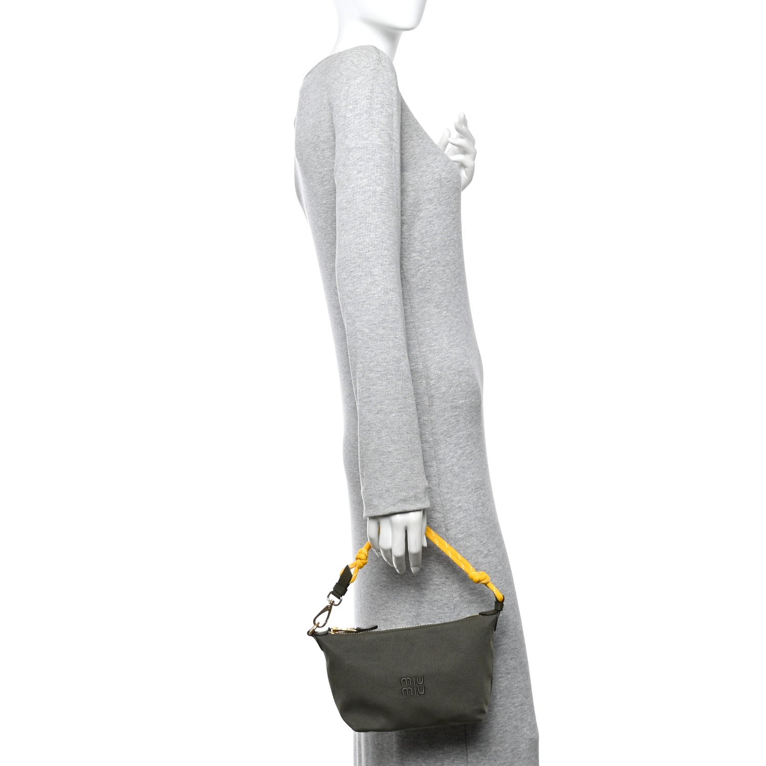 Canvas Gabardine Pouch Green
