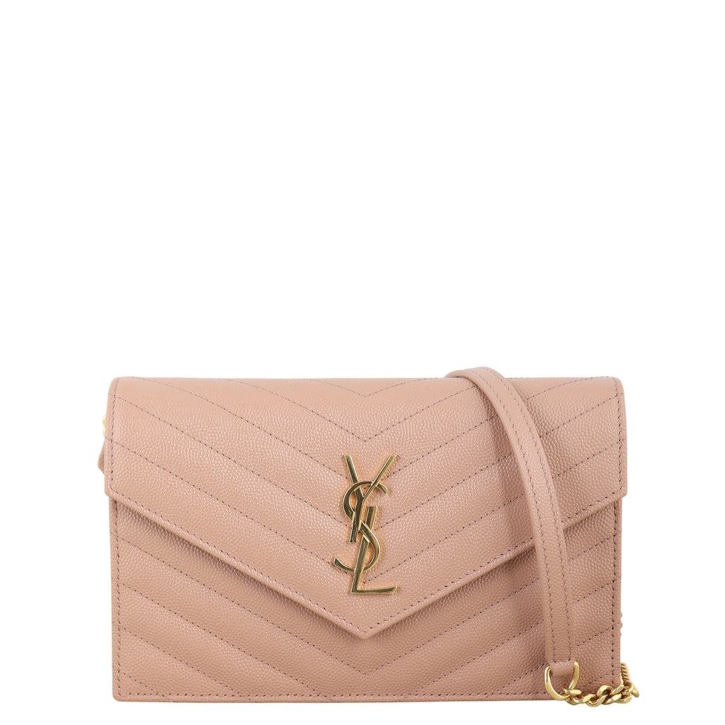 Saint Laurent Cassandre Envelope Chain Wallet