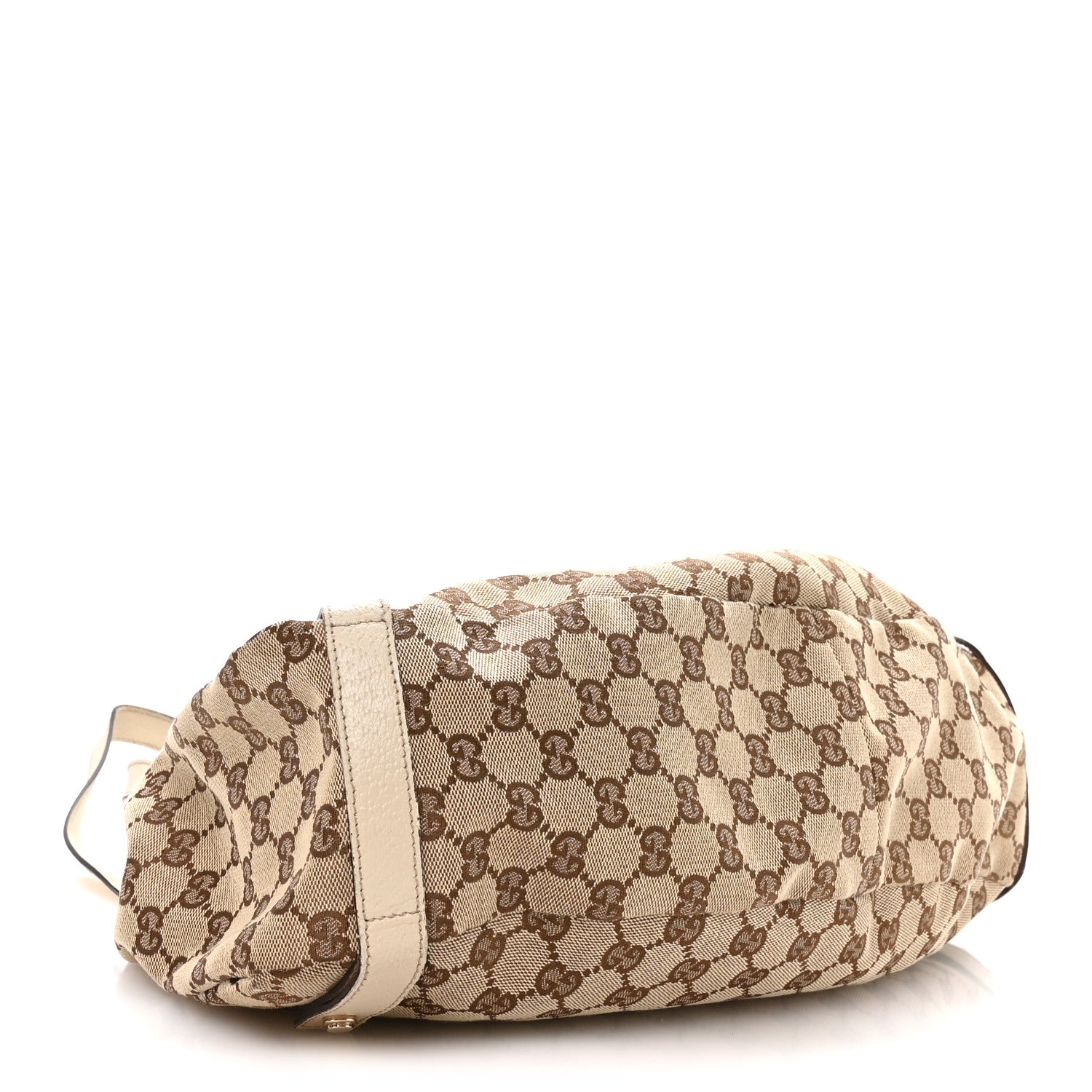 Monogram Medium Abbey Shoulder Bag Off White