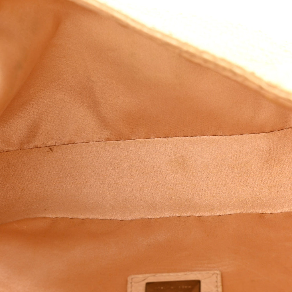 Snakeskin Baguette Light Beige