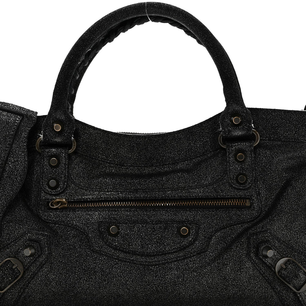 Craquele Calfskin Classic Hardware First Black