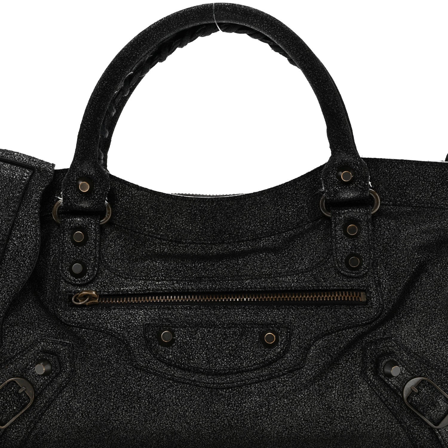 Craquele Calfskin Classic Hardware First Black
