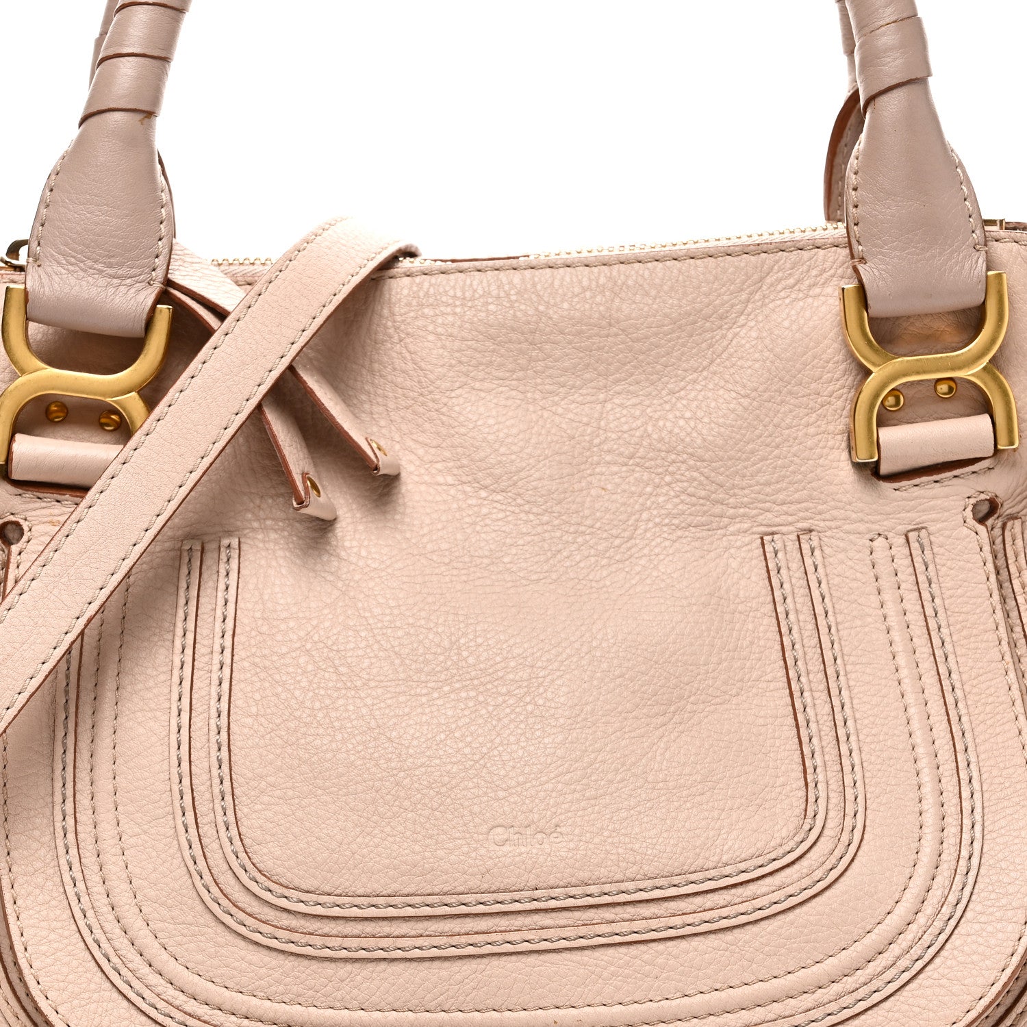 Calfskin Medium Marcie Satchel Blush Nude